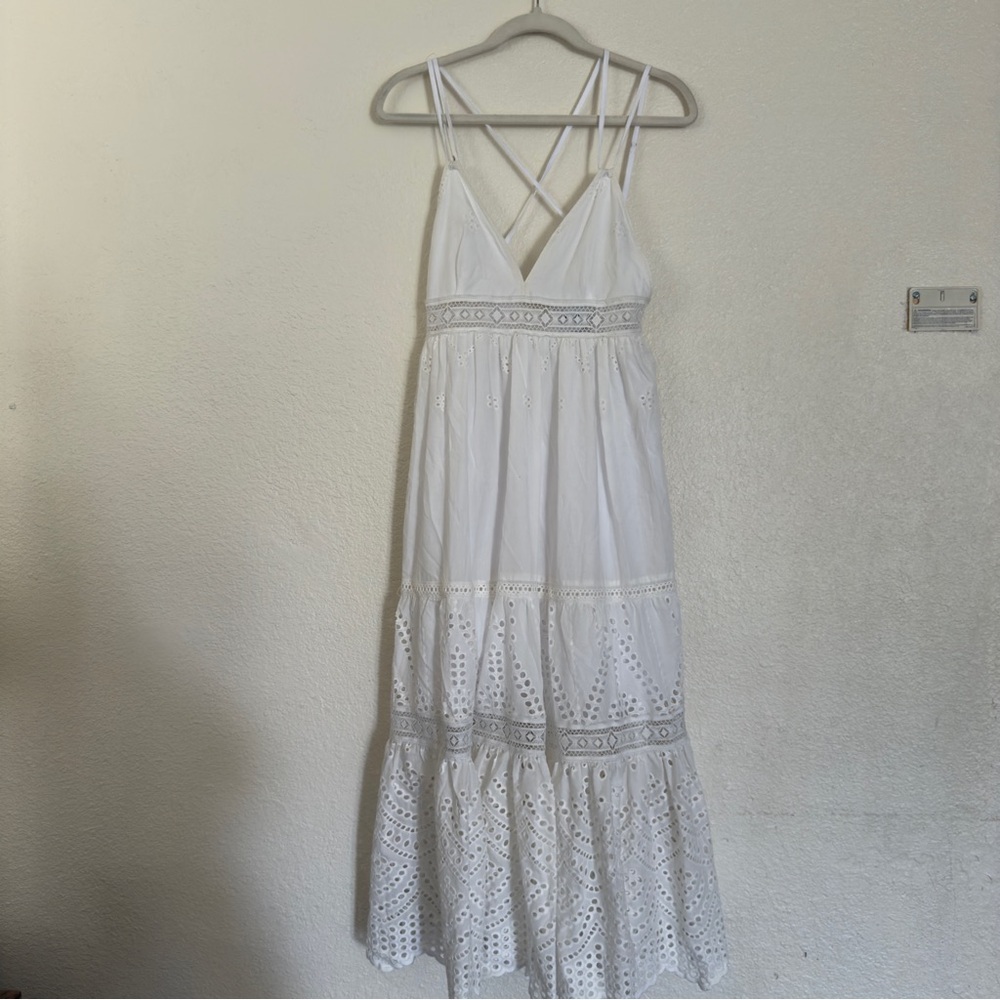 NWT Misa Los Angeles Eyelet Embroidered Allegra  Dress. - Picture 5 of 13